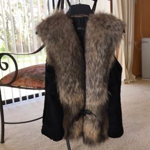Fox fur vest